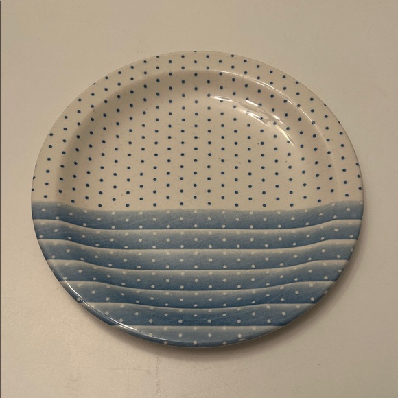 Churchill Other - Vintage Churchill England Blue and White Polka Dot Plate Cottagecore
